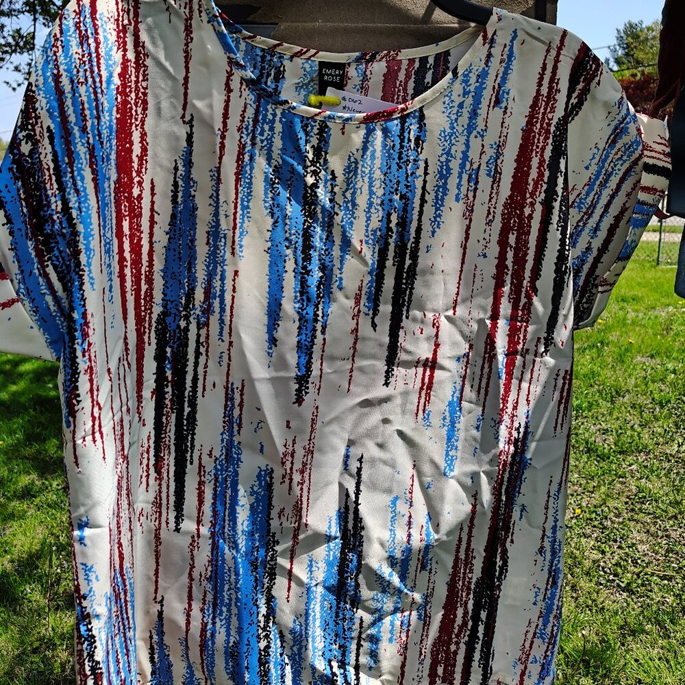 Summer Fourth of July Blouse